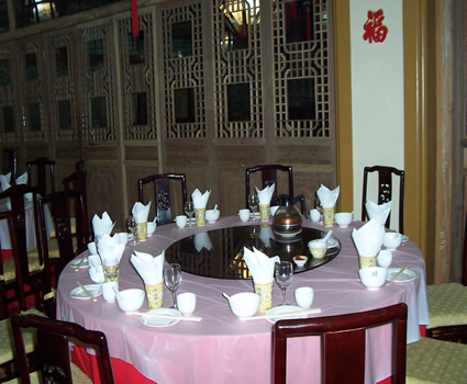 2nd picture of traditional meal table in Beijing